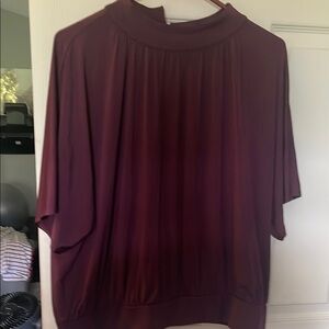 Elegant Burgundy Women's Top
